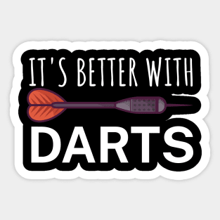 Its better with Darts Sticker